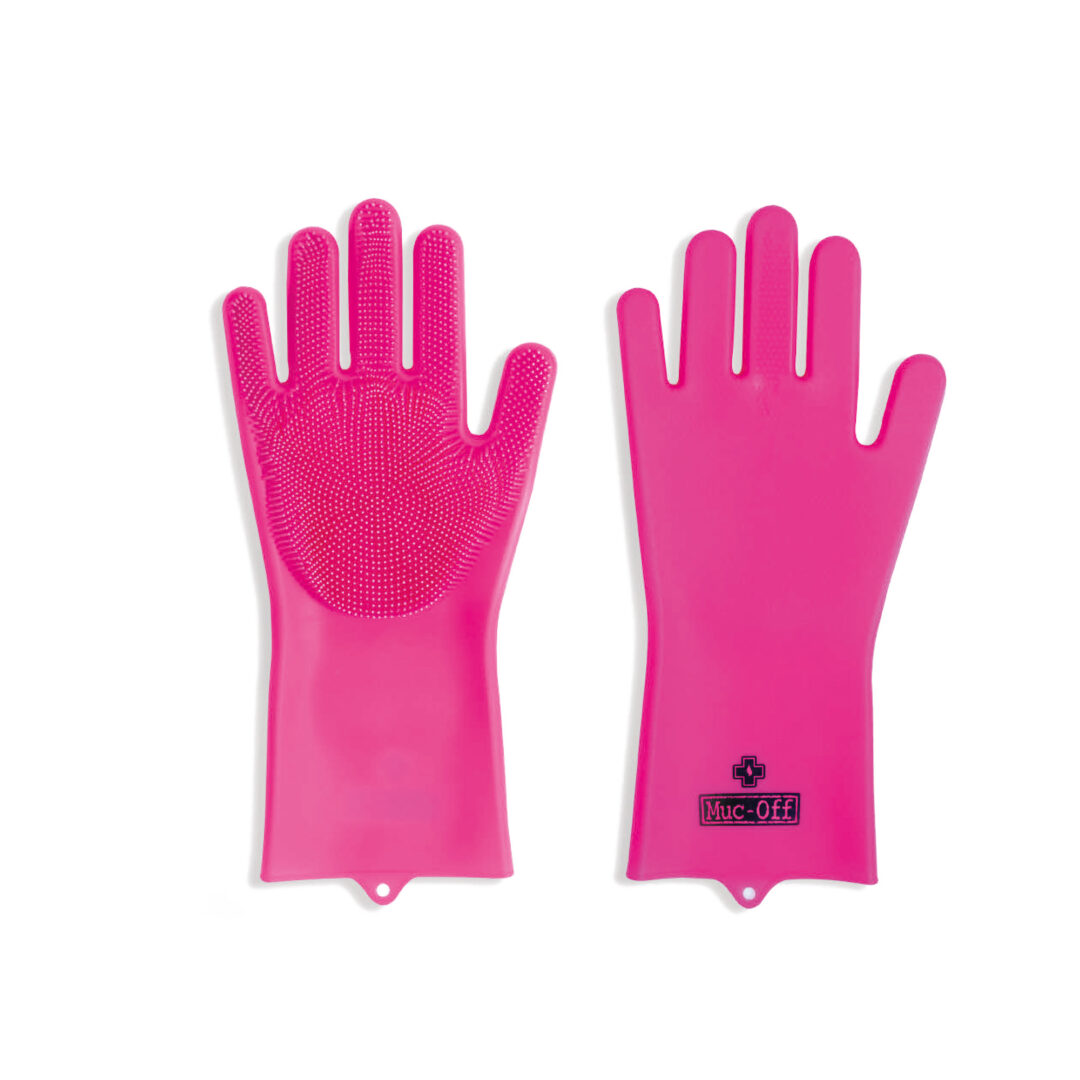 Muc-off Scrubber handschoen Roze S