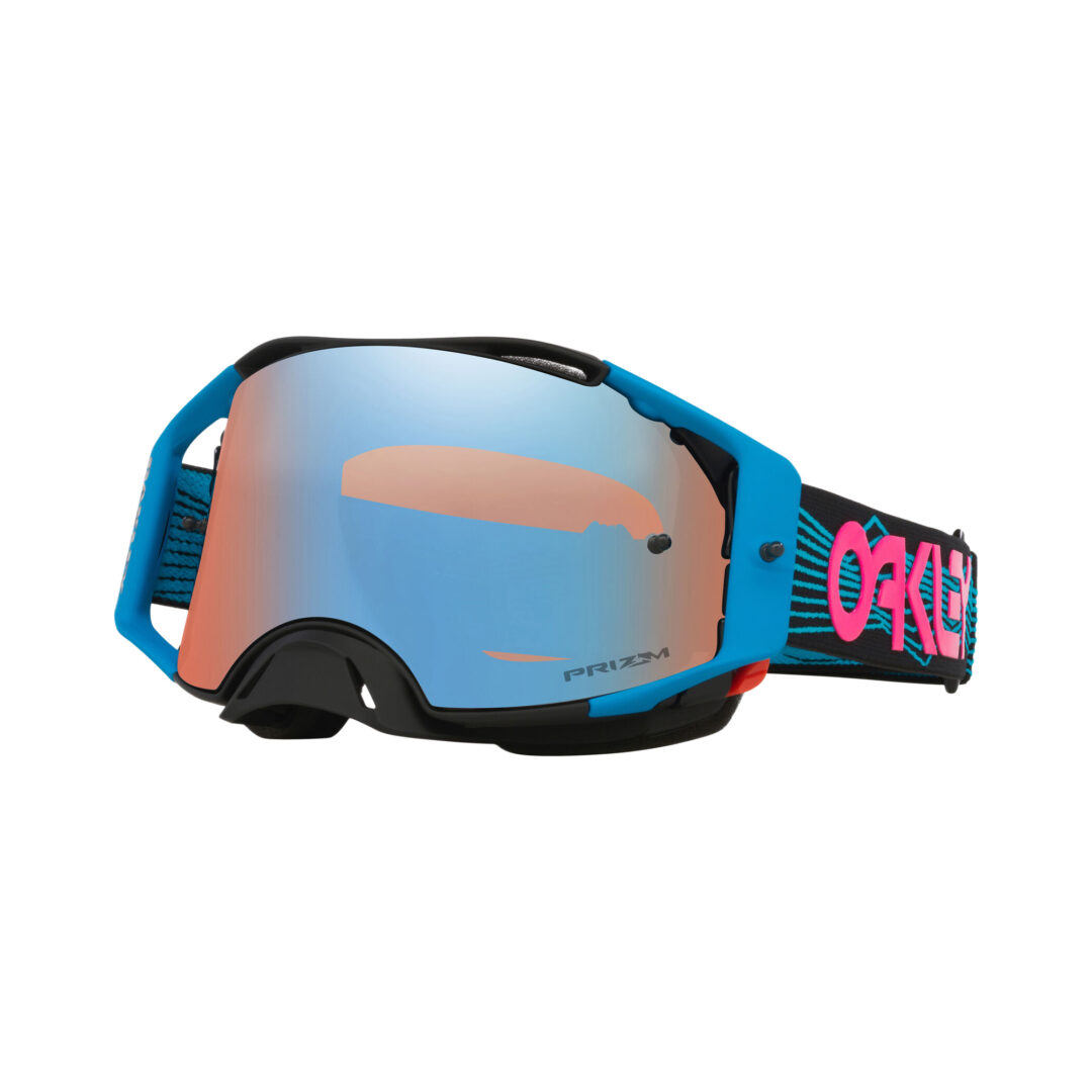 Oakley Airbrake MX Blue Wired - Prizm Sapphire Blauw / Roze