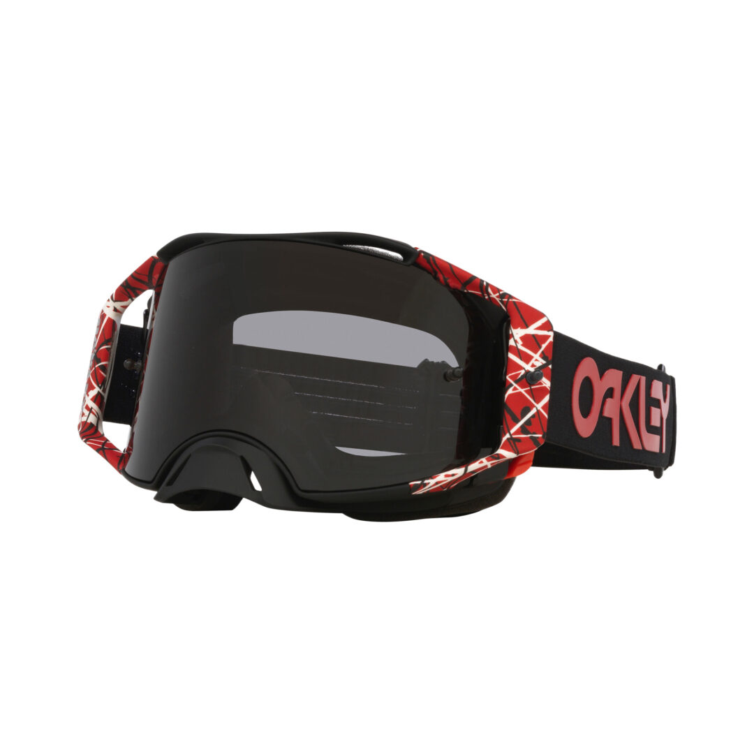 Oakley Airbrake MX Red Eddie - Dark Grey Zwart / Rood