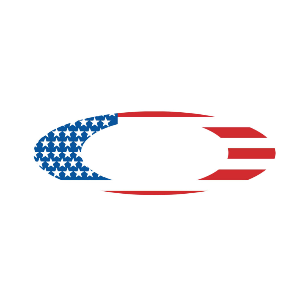 Oakley Sticker 9 inch Foundation USA Blauw / Rood