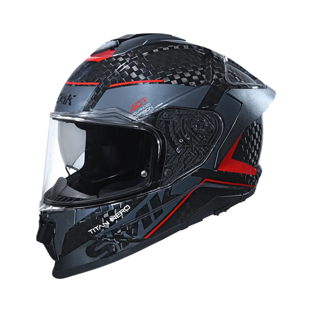 SMK Titan Carbon Nero Grijs / Rood XXL