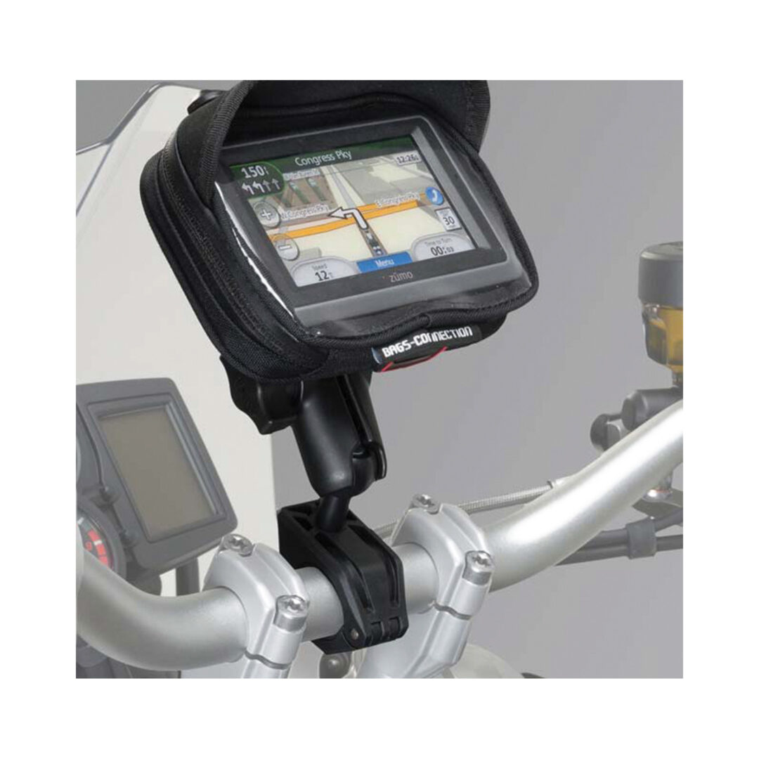 SW-Motech Bevestigingsset GPS universeel 22/28 mm stuur incl Navi Bag M