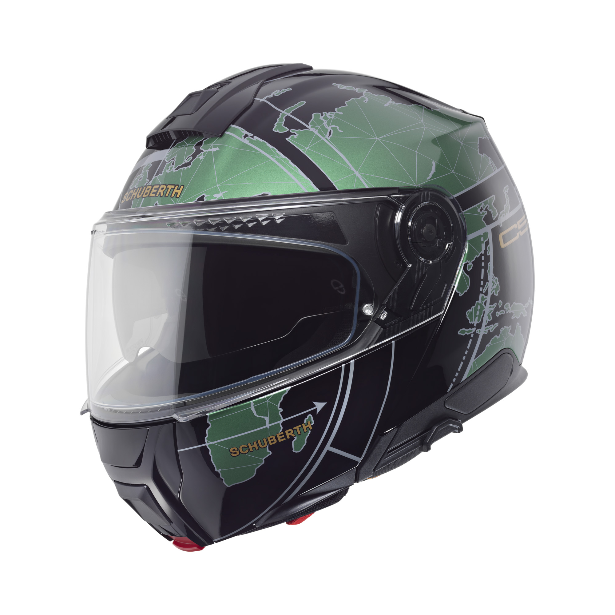 Schuberth C5 Globe Zwart / Groen 63