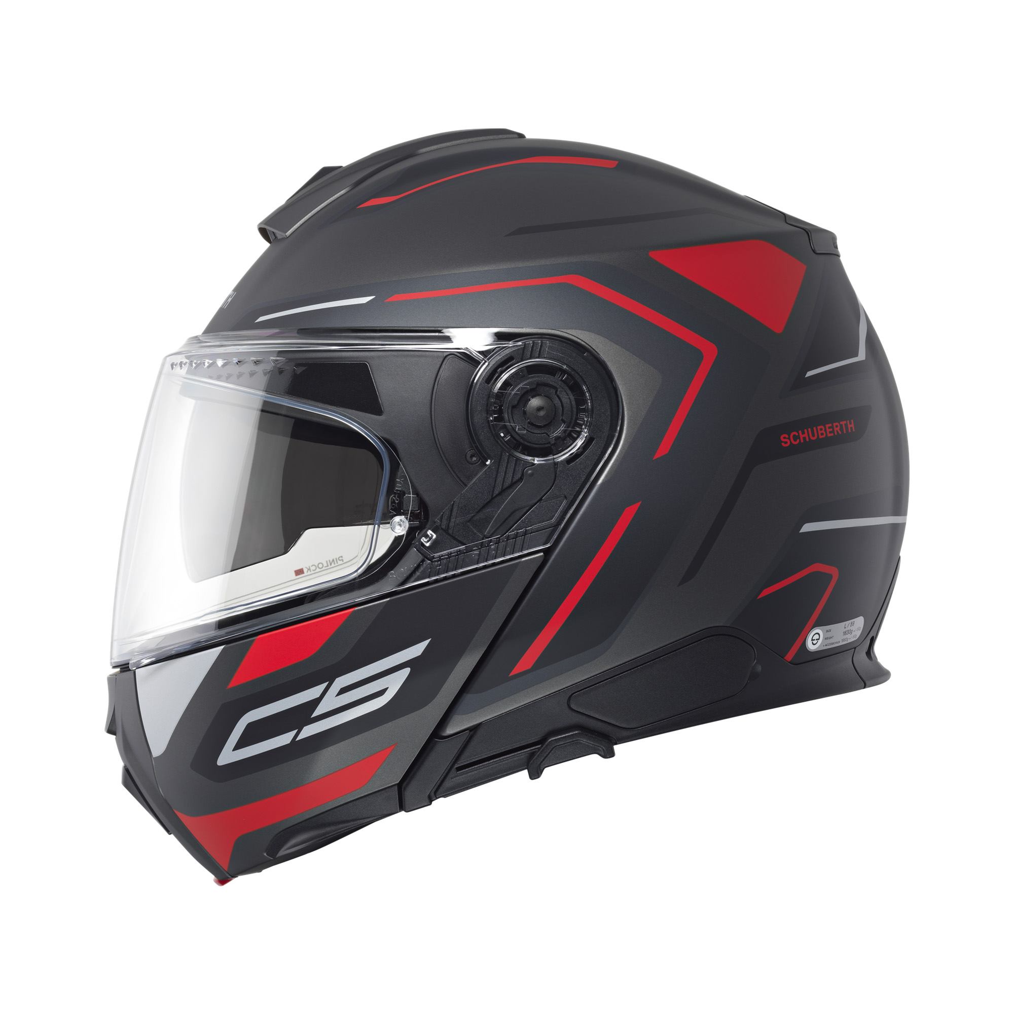 Schuberth C5 Omega Zwart / Rood 61 - Afbeelding 3