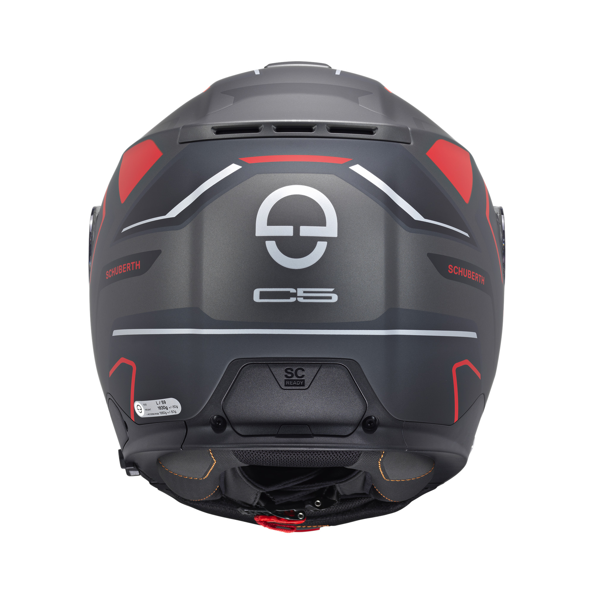Schuberth C5 Omega Zwart / Rood 61 - Afbeelding 4