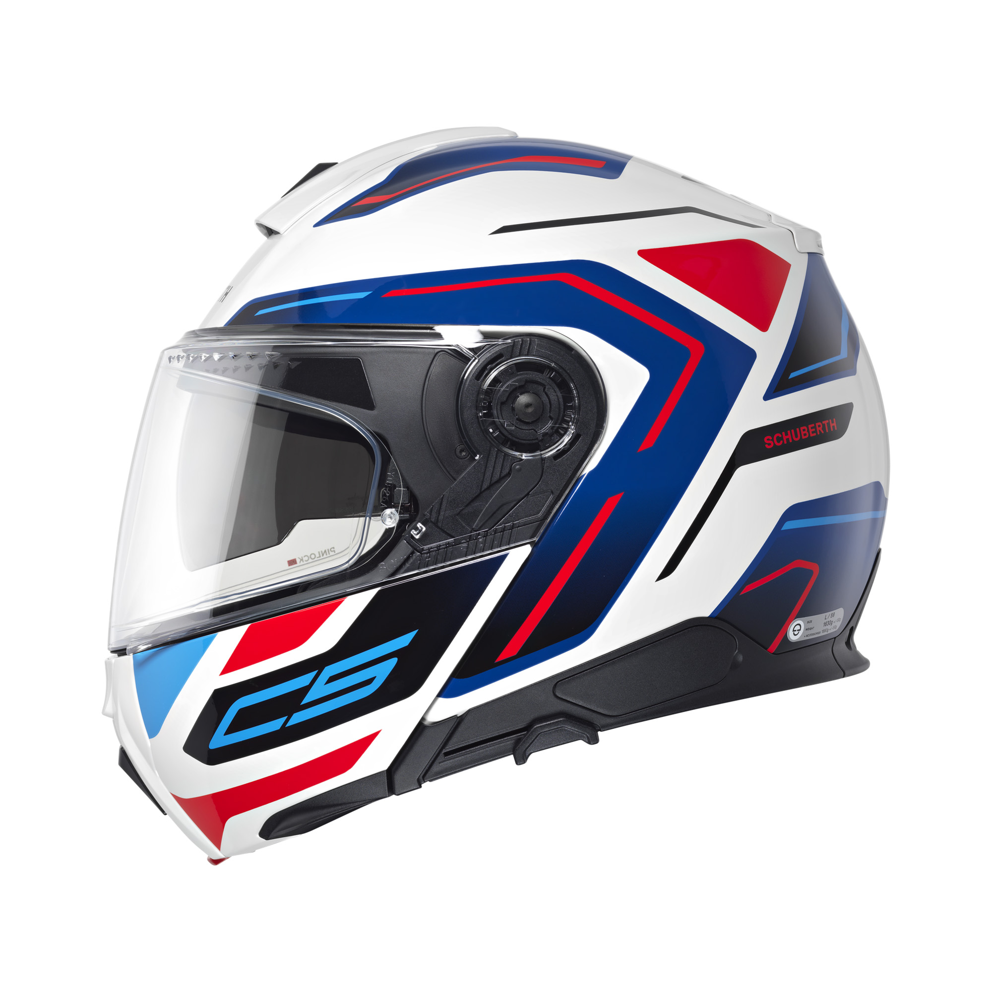 Schuberth C5 Omega Wit / Blauw 61 - Afbeelding 3