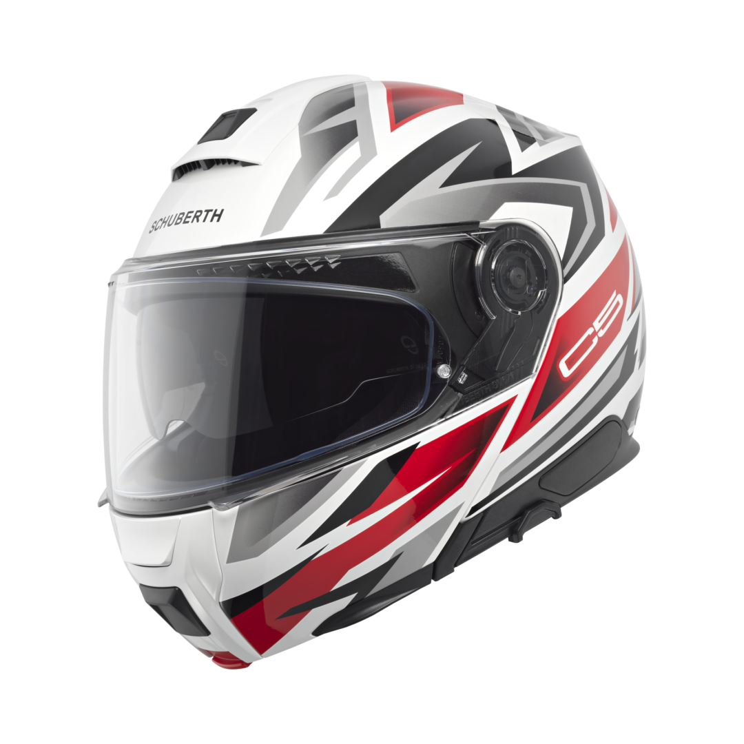 Schuberth C5 Zenith Wit / Rood 55