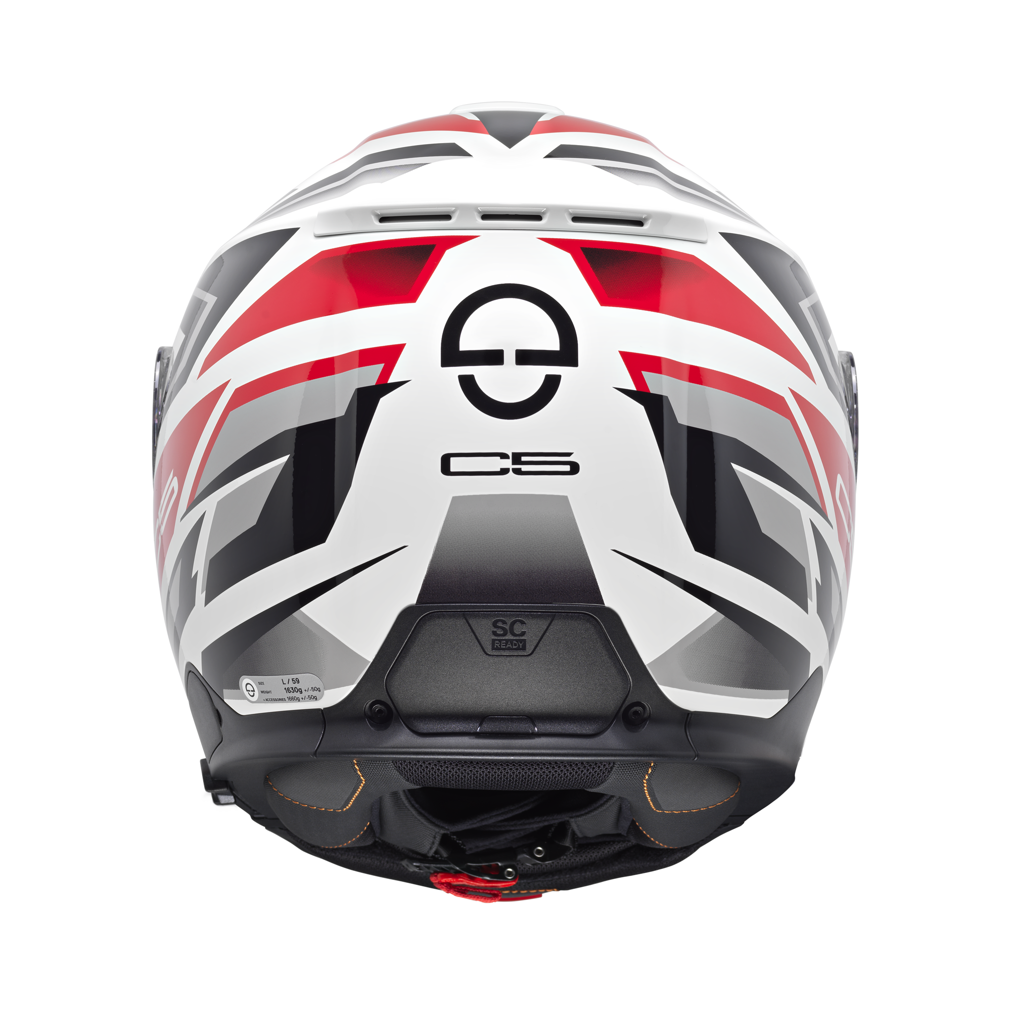 Schuberth C5 Zenith Wit / Rood 57 - Afbeelding 4