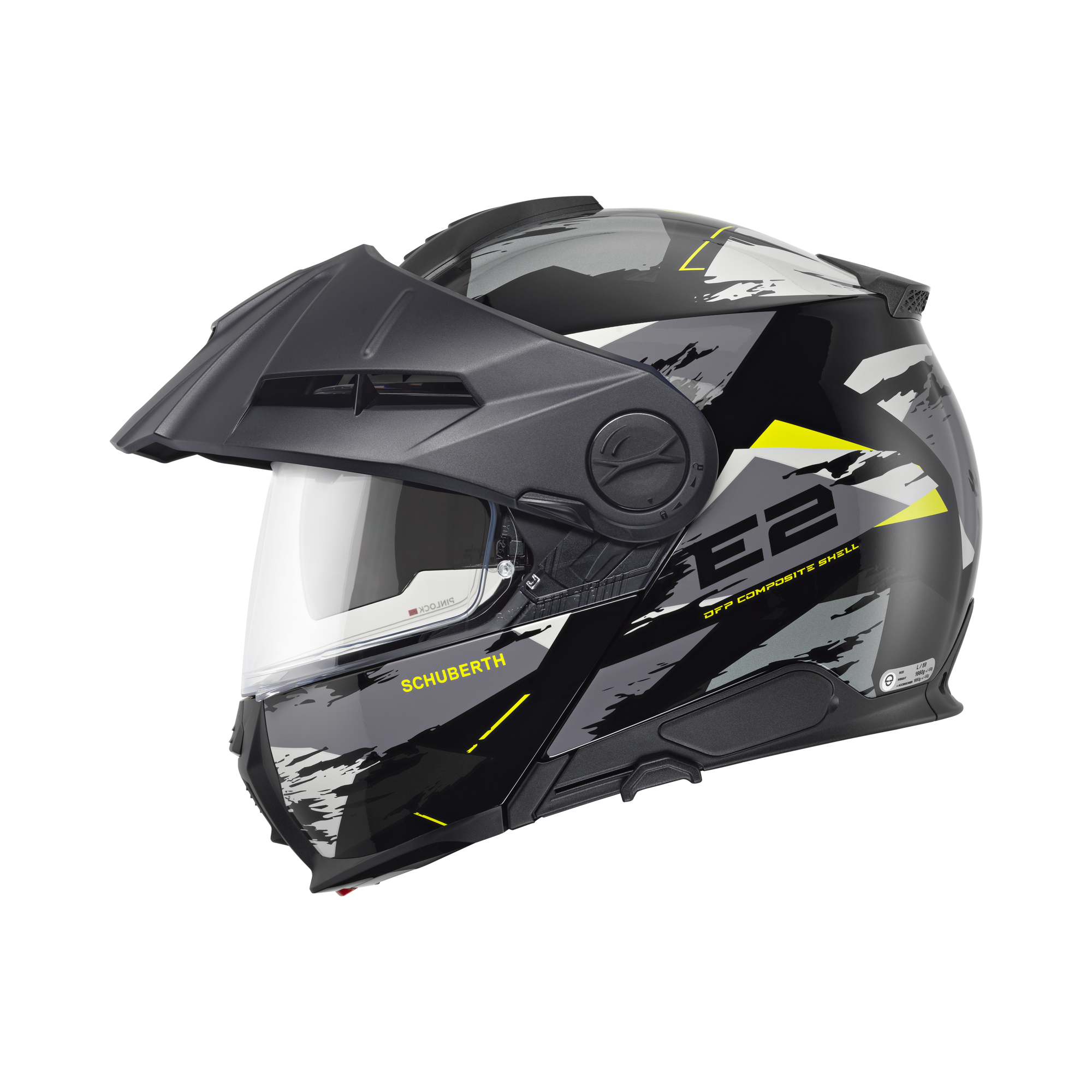 Schuberth E2 Trail Zwart / Geel 65 - Afbeelding 3