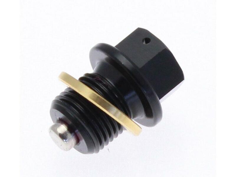 Tecnium - Oil Plug M12x1,25x14 Magnet Aluminium Zwart