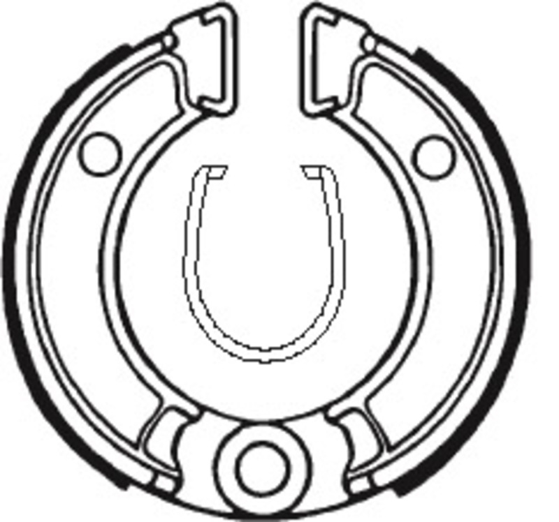Tecnium - Brake Shoe BA010 Organisch voor Scooter/Street/Off-Road
