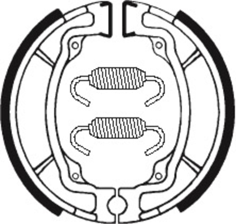 Tecnium - Brake Shoe BA015 Organisch voor Scooter/Street/Off-Road/ATV