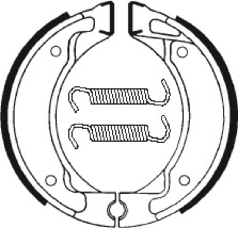 Tecnium - Brake Shoe BA050 voor Scooter/Street/Off-Road/ATV