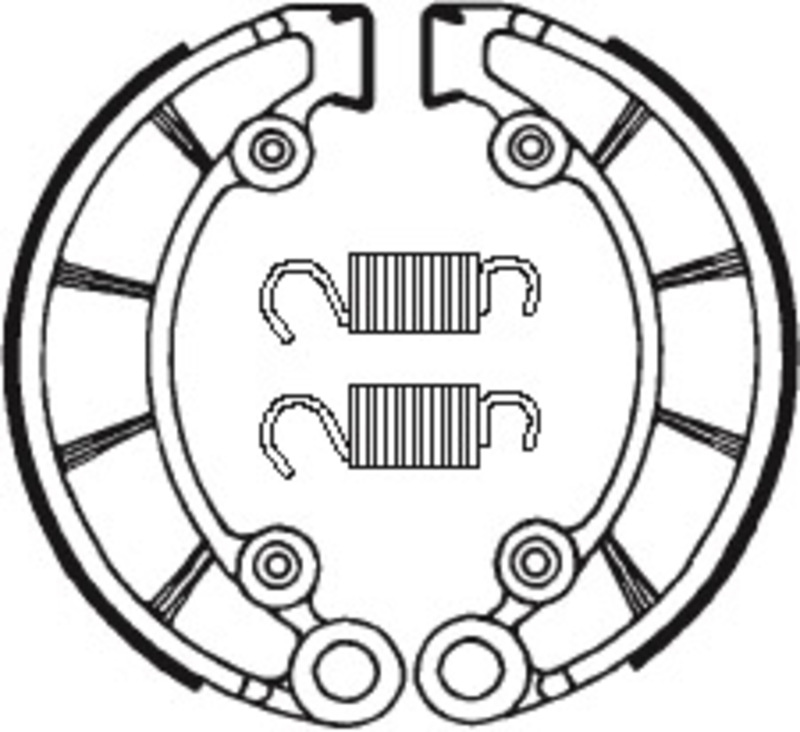 Tecnium - Brake Shoe BA072 Organisch