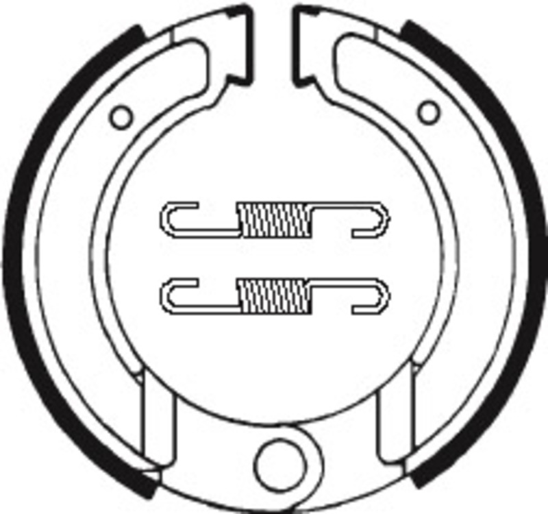 Tecnium - Brake Shoe BA120 Organisch voor Scooter, Street, Off-Road