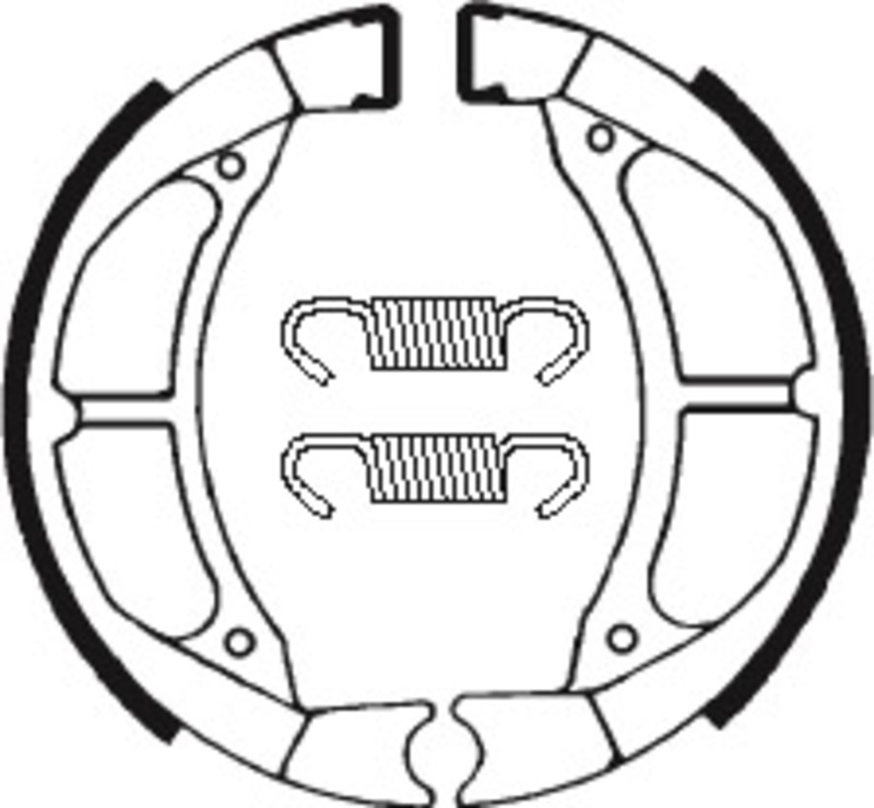 Tecnium - Brake Shoe BA182 Organisch voor Scooter/Street/Off-Road