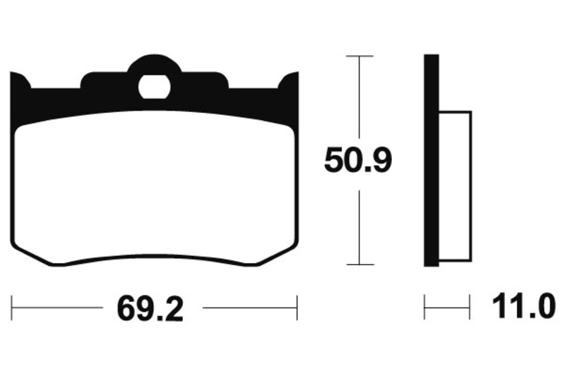 Tecnium - Brake Pads Sinter Metal voor MCR162
