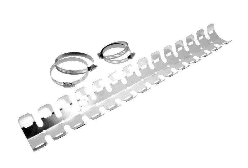 Bihr - Protection Pipe Guard alu uitlaatbeschermer met 4 kettingen geleverd