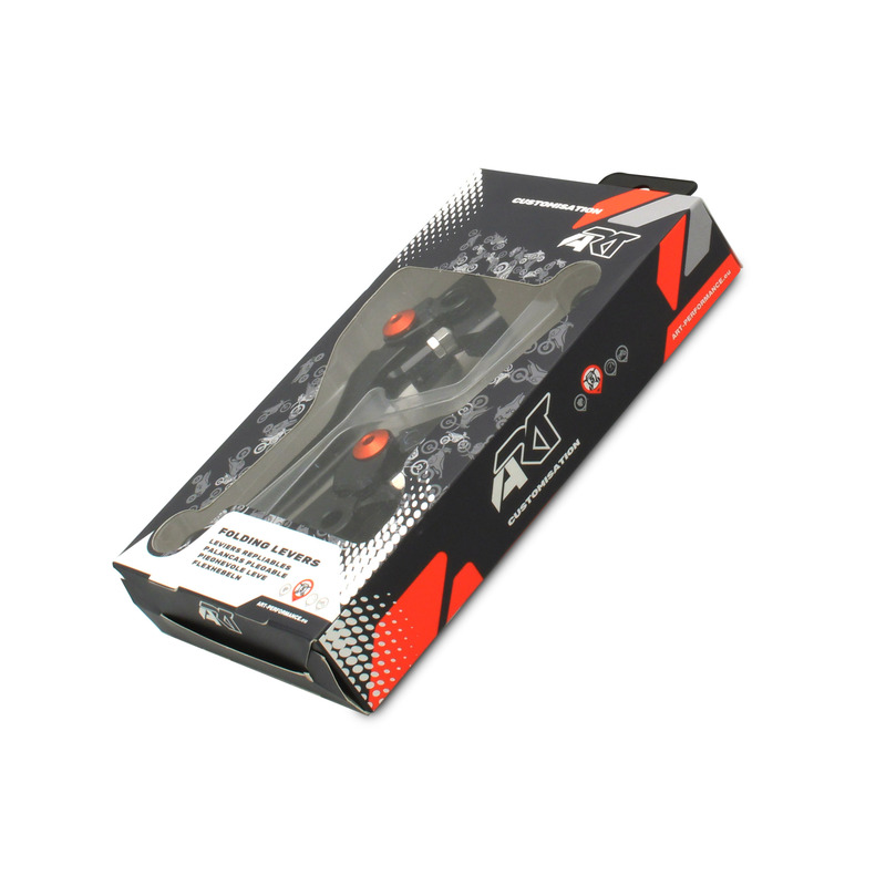 ART - Levers Foldable Orange Screw per Pair