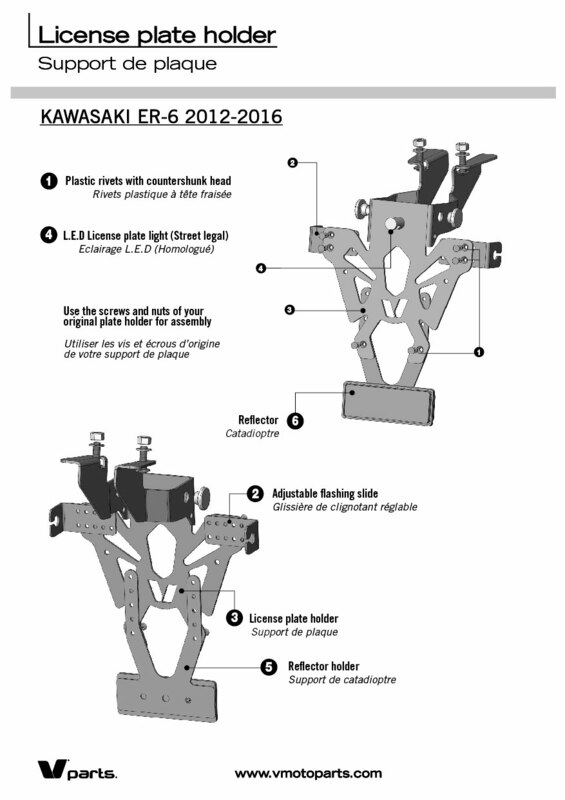 V Parts - Tail Tidy voor Kawasaki ER6 - Afbeelding 5