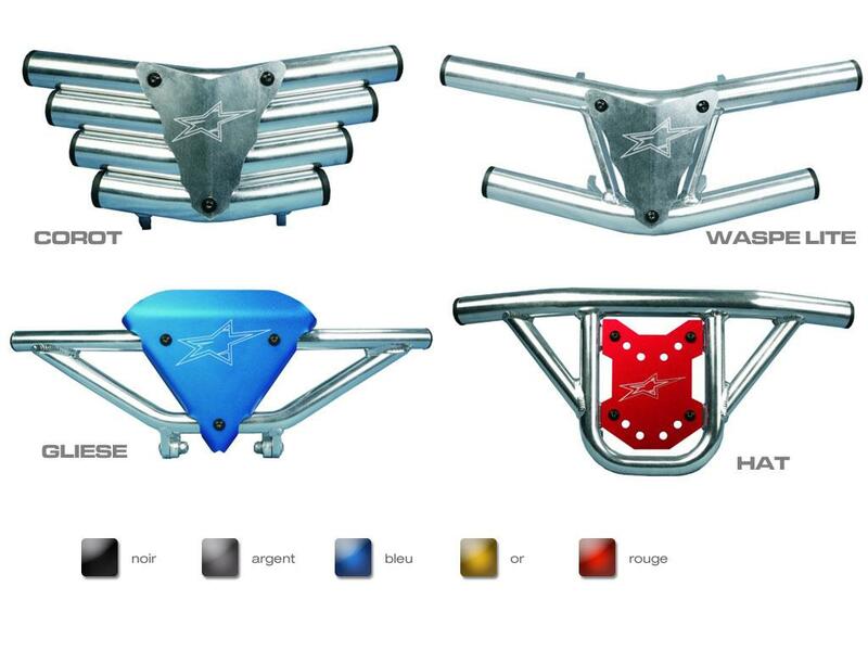 ART - Protection Bumper Plate Waspe Lite Aluminium Bumperplaat Rood