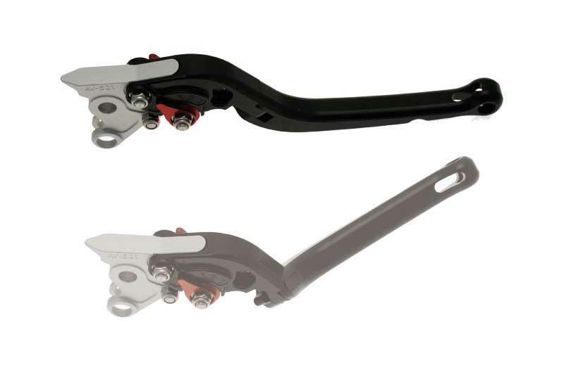 Bihr - Lever Foldable Links Opvouwbare Hendel Geanodiseerd Aluminium Zwart