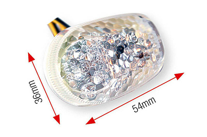 Bihr - Indicators Basic LED Knipperlicht Gehomologeerd voor Suzuki GSXR 96-01 per Paar