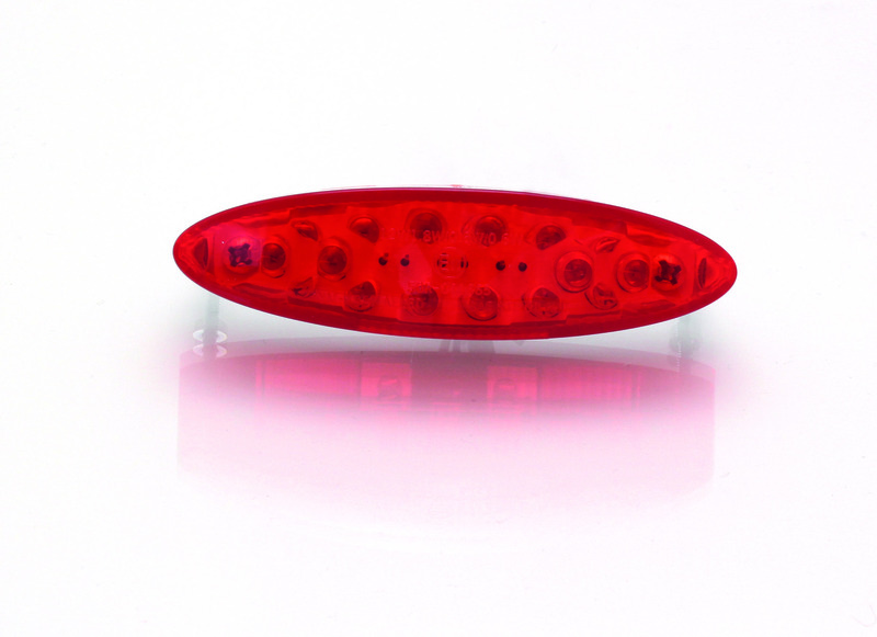 Bihr - Tail Light Red Small Model met Plaatverlichting