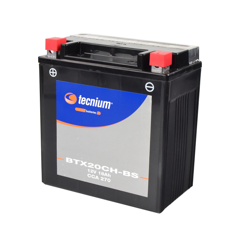 Tecnium - Battery Btx20ch-Bs Mf w/ Acid
