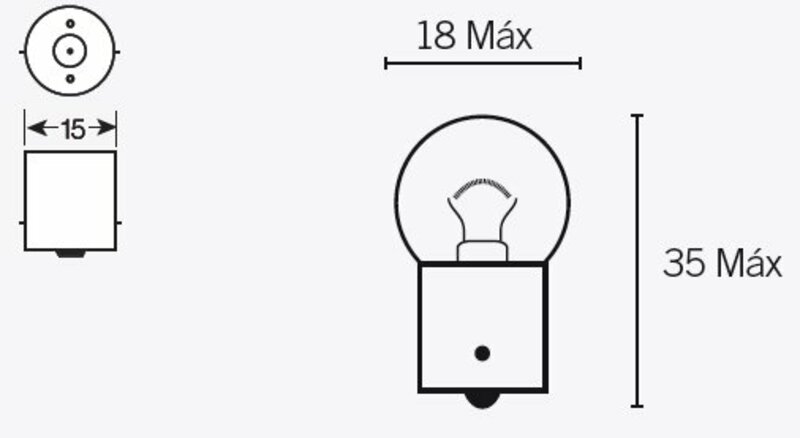 Tecnium - Bulb G18 6V/10W x10