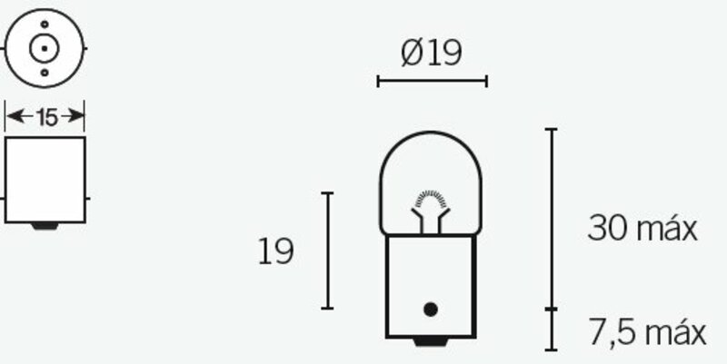 Tecnium - Bulb R5 12V/5W x10