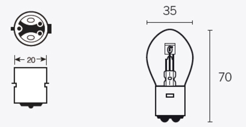 Tecnium - Bulb S2 12V/40/45W x10