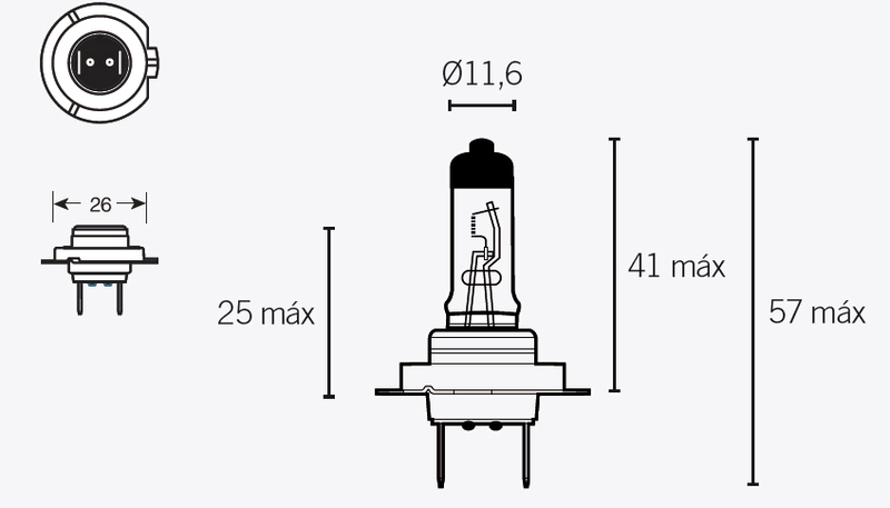 V Parts - Bulb H7 12V 55W