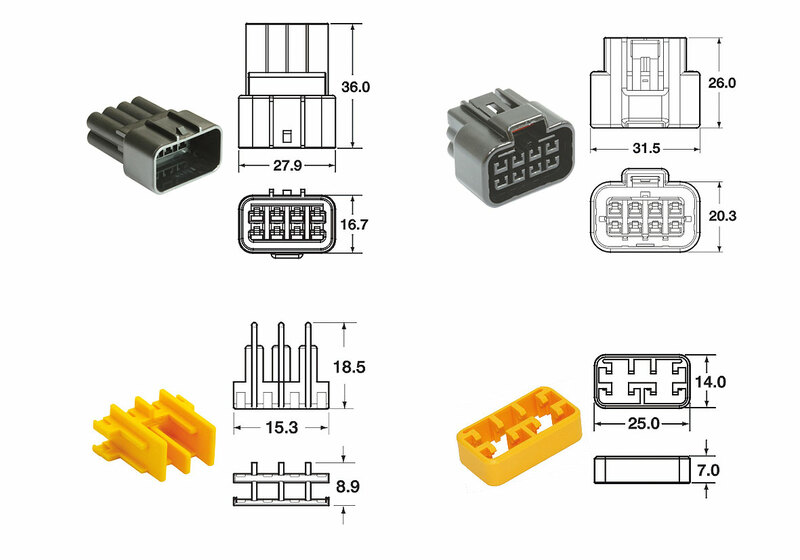 Bihr - Connector Set 090 Frkw 8 Plug x5