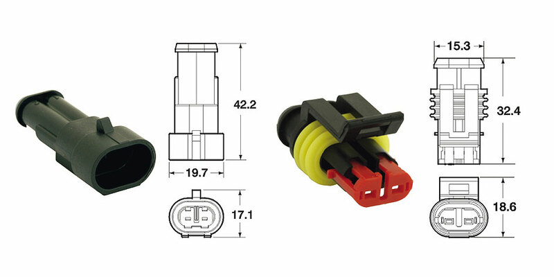 Bihr - Connector Set 060 AM 2 Plug x5
