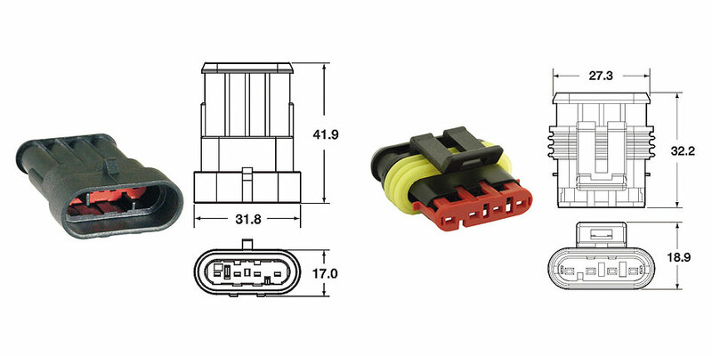 Bihr - Connector Set 060 AM 4 Plug x5