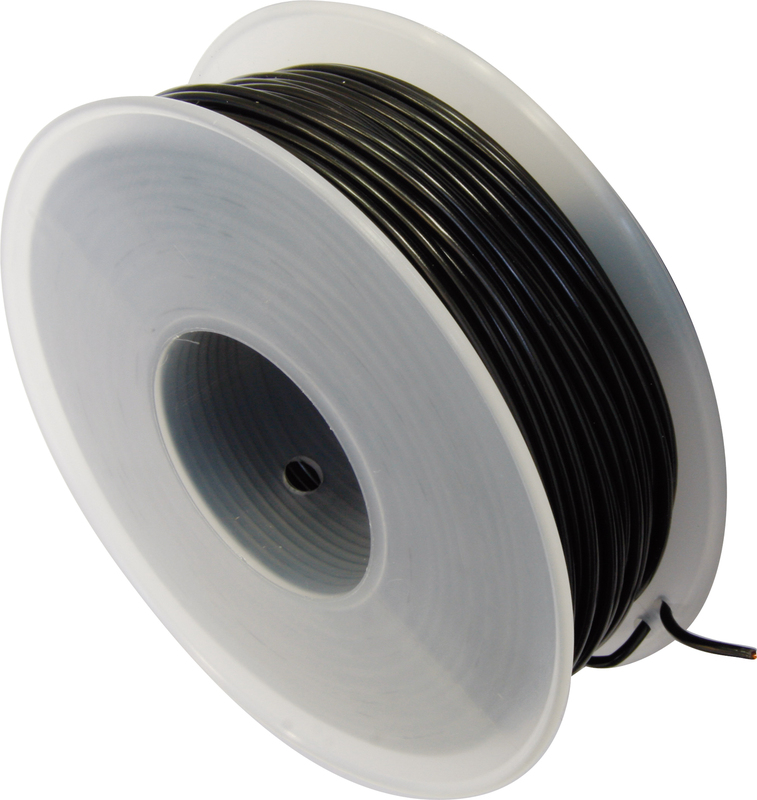 Bihr - Wire Cable Ø1mm2 Black Roll 25m