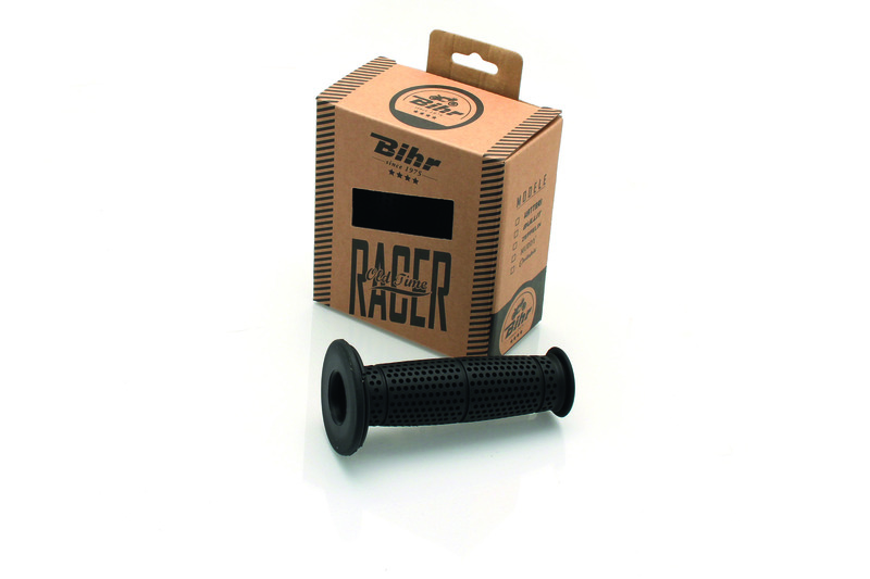 Bihr - Grip Muddy Black Vintage Muddy handvatten No waffle