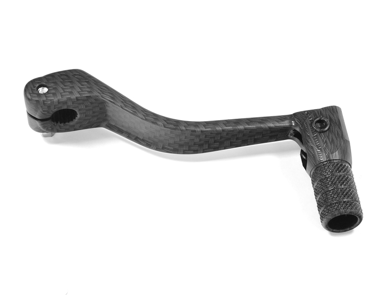 V Parts - Shift Lev. Alloy Carbon Style voor Derbi Senda Black Edition
