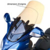 V Parts - Windshield High Protection Clear voor Piaggio X9 125/250