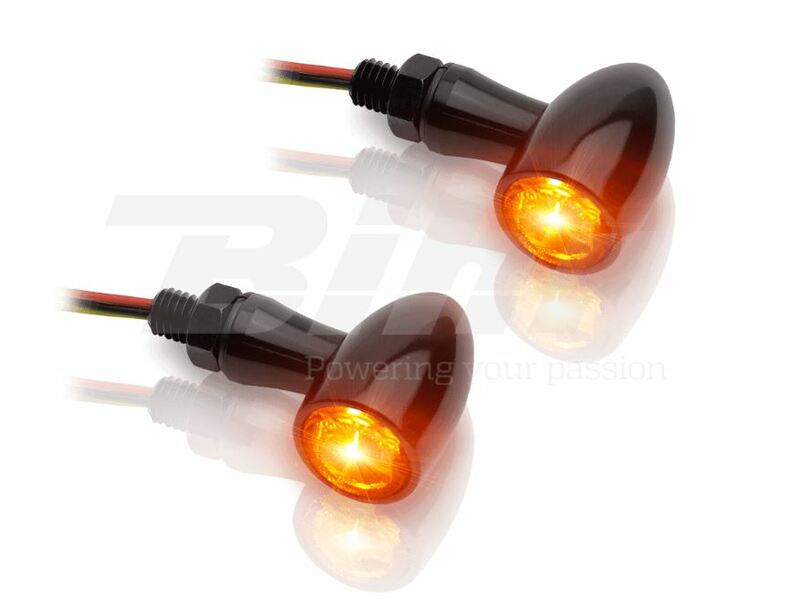 V Parts - Indicators Led Ind. & Position Lig 12V Led Knipperlicht Zwart Aluminium