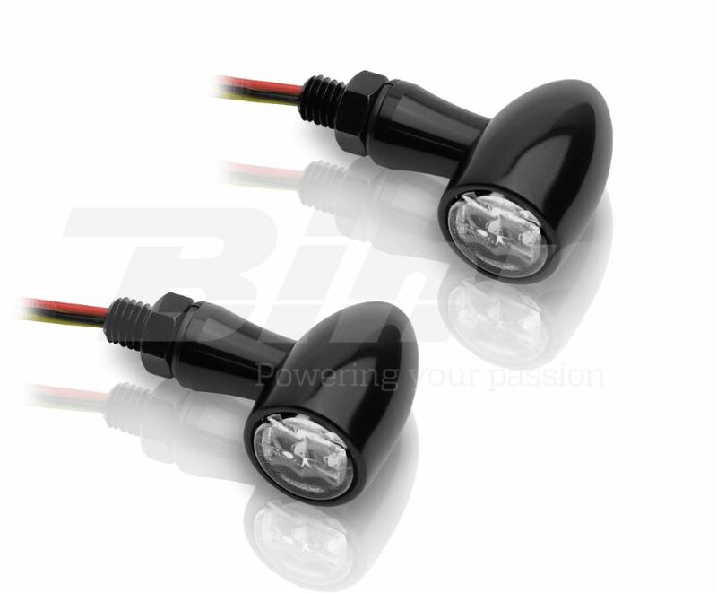 V Parts - Indicators Led Ind. & Position Lig 12V Led Knipperlicht Zwart Aluminium - Afbeelding 2