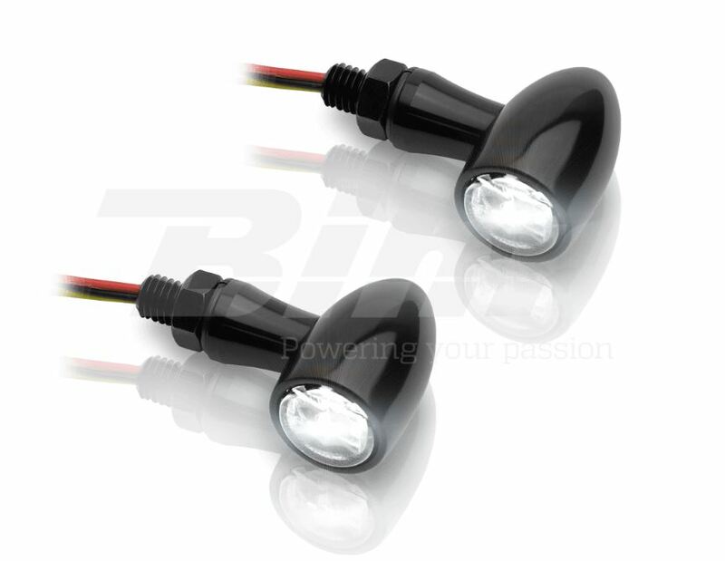 V Parts - Indicators Led Ind. & Position Lig 12V Led Knipperlicht Zwart Aluminium - Afbeelding 3