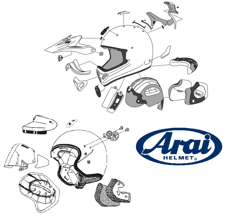Bihr - Card voor Arai Chaser-X Top