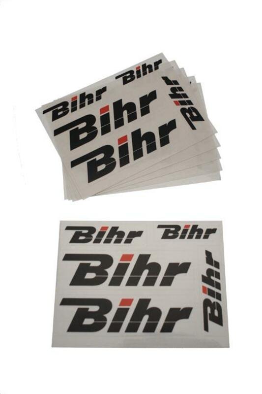 Bihr - Precut Sticker Set Zwarte Plaat Met Transparante Achtergrond
