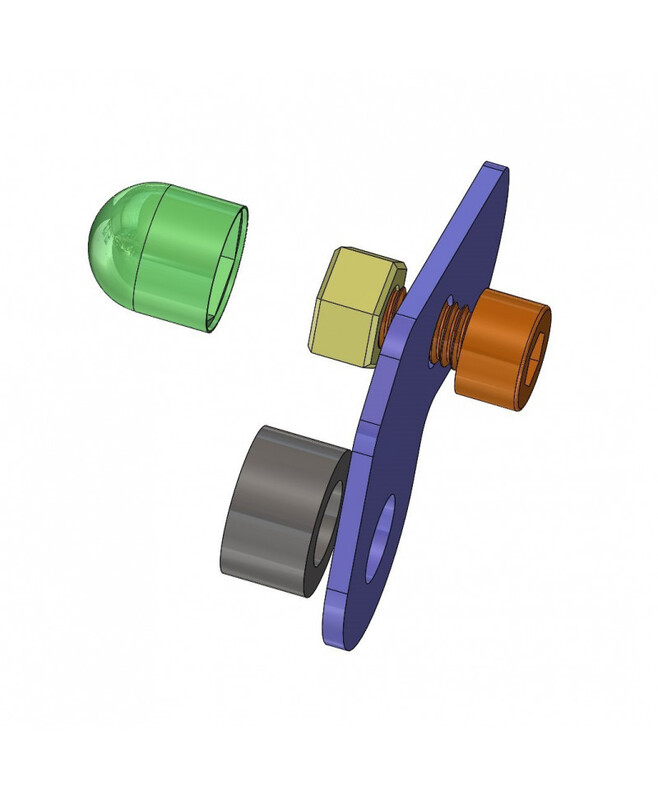 V Parts - Indicator Spacers 2 Pcs voor Indian FTR 1200 - Afbeelding 4
