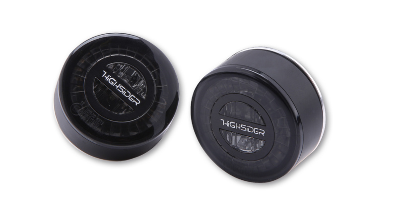 Highsider - Rocket Modul Led Indicator 3in1 Black/Smoke E-Approved Pair