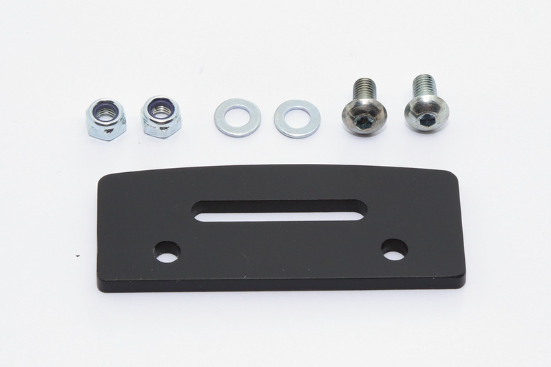 Highsider - Bracket License Plate Lights Mounting Plate Black for License Plate Light