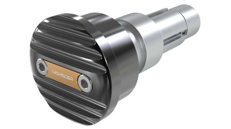 Highsider - Wave Handlebar Ends Gold (Pair)