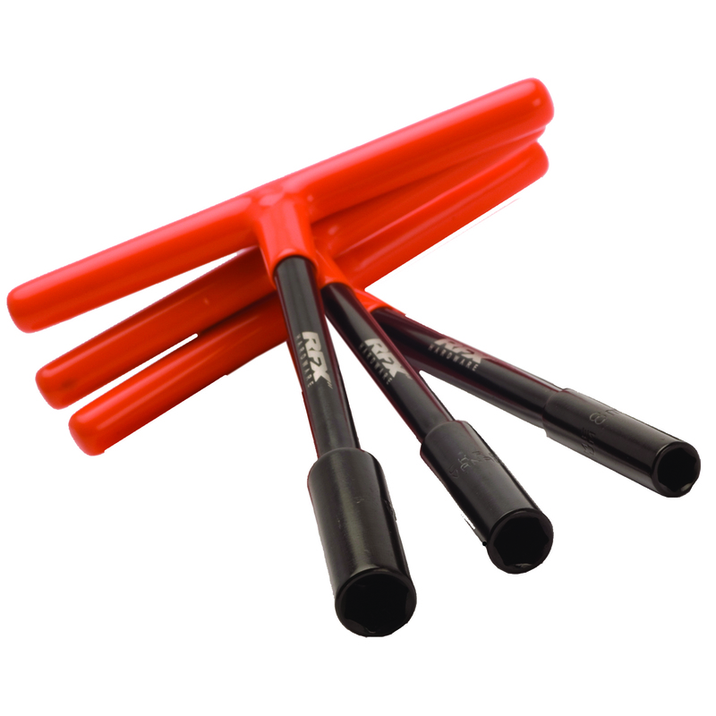 Rfx - Pro T-Bar Set 8mm/10mm/12mm, Blk/Org